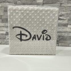 Manta bebés Burbuja bordada nombre