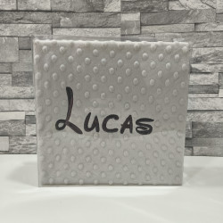 Manta bebés Burbuja bordada nombre