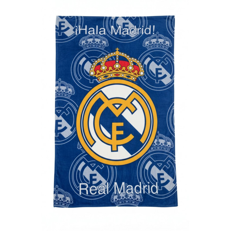 Manta coralina Real Madrid 100 x 150 cm