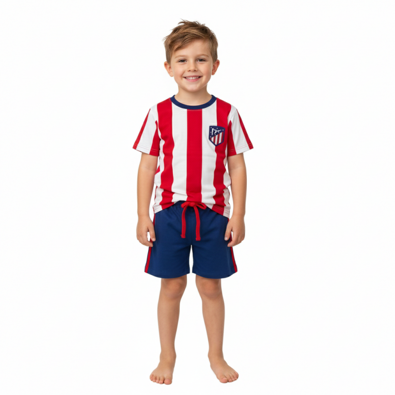 pijama Atlético de Madrid niño manga corta