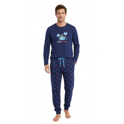 pijama salao caballero marino