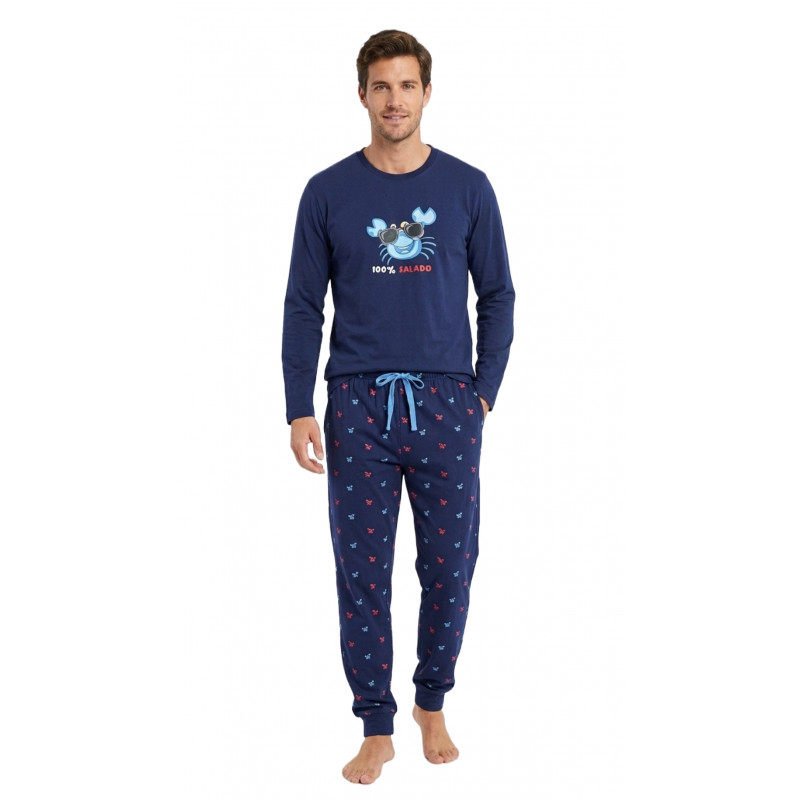 pijama salao caballero marino