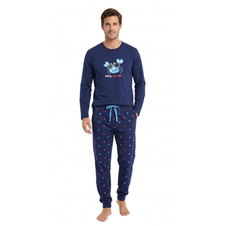 pijama salao caballero marino