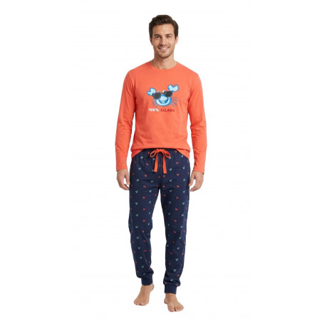 pijama salao caballero coral