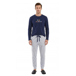 pijama banderas caballero marino