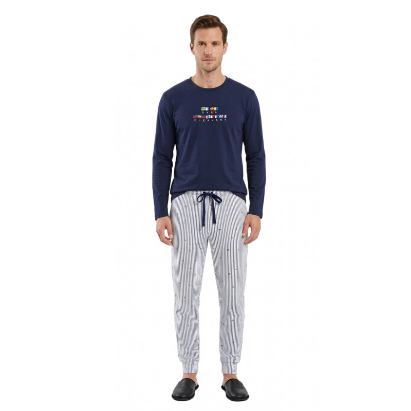 pijama banderas caballero marino