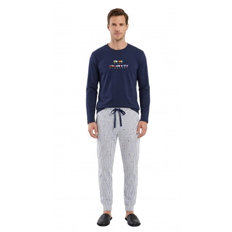 pijama banderas caballero marino