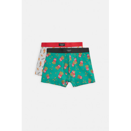 Pack 2 bóxers estampado FOOD AND CHIPS