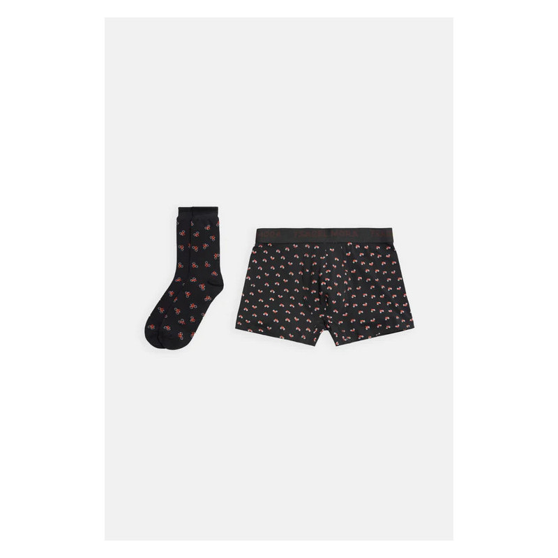 Pack bóxer y calcetín estampado BICICLETAS Pack bóxer y calcetín estampado BICICLETAS